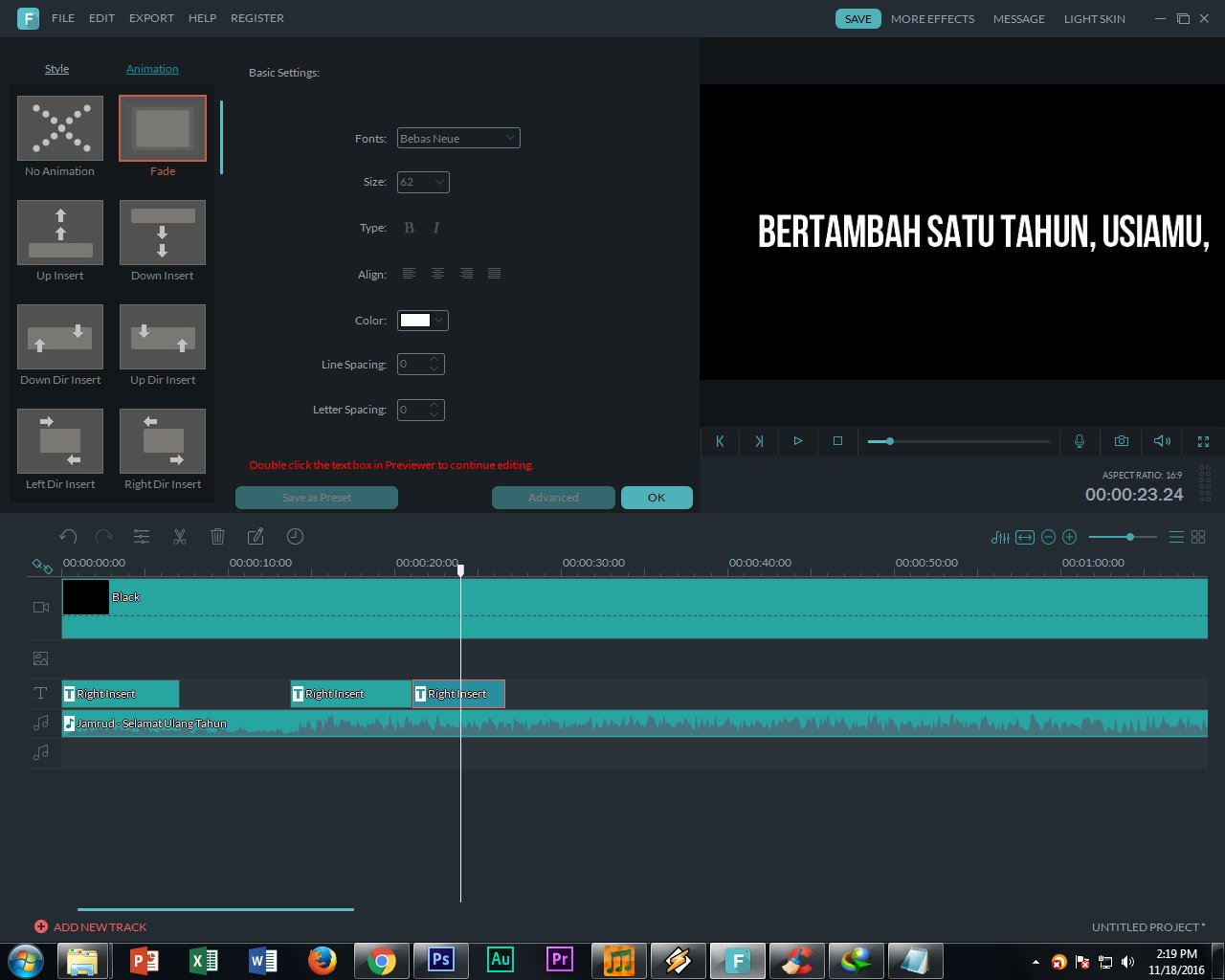 Cara Membuat Lyrics Video Dengan Filmora
