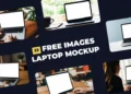 Gambar Laptop Mockup Gratis untuk Promosi Produk di Media Sosial