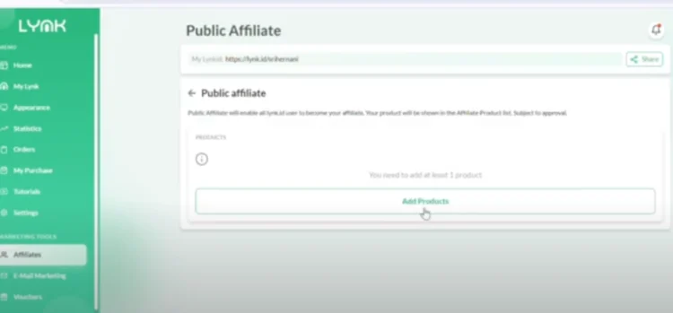 Cara Membuat Link Affiliate di Lynk.id untuk Pendapatan Maksimal