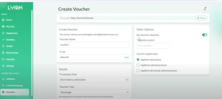 Tips dan Trik Membuat Voucher di Lynk.id agar Bisnis Makin Laris