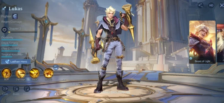Build Lukas Paling Kuat untuk Team Fight di Mobile Legends