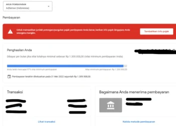 Cara Mengisi Informasi Formulir Pajak Google AdSense Terbaru