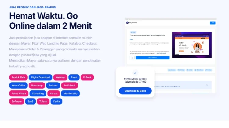Cara Jual Produk dan Jasa Online di Mayar, Pemula Wajib Coba
