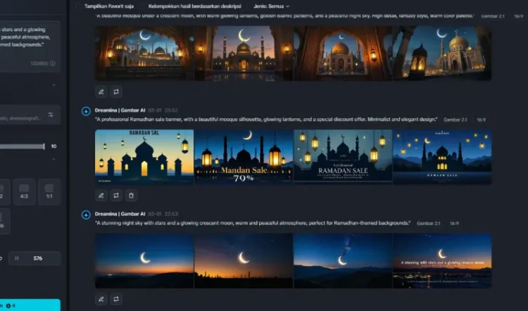 Cuma Pakai Prompt AI Ini, Bikin Elemen Desain Ramadhan Seperti Profesional