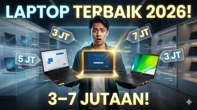Rekomendasi Laptop 3–7 Jutaan untuk Kerja dan Kuliah 2026