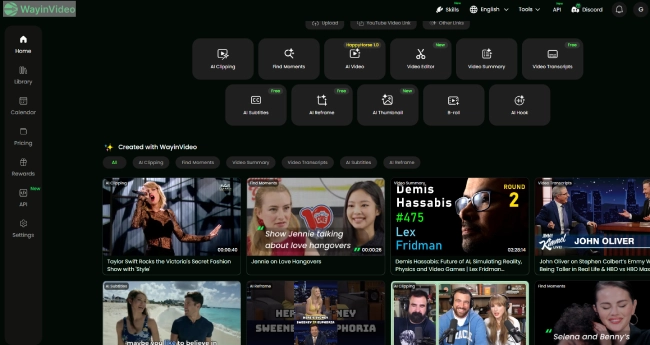 Cara Edit Clip Video Otomatis Menggunakan AI di WayinVideo