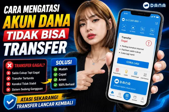 Cara Mengatasi Akun DANA Tidak Bisa Transfer
