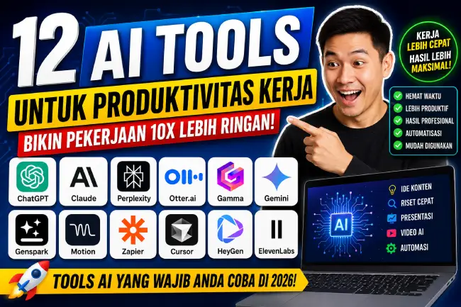Daftar AI Tools untuk Produktivitas Kerja di 2026