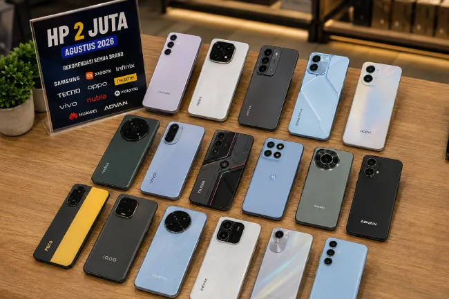 Rekomendasi HP 2 Juta Agustus 2026 Terbaik, Cek Sebelum Beli
