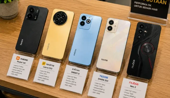 Rekomendasi HP 1 Juta Agustus 2026,  Mana yang Paling Worth It?