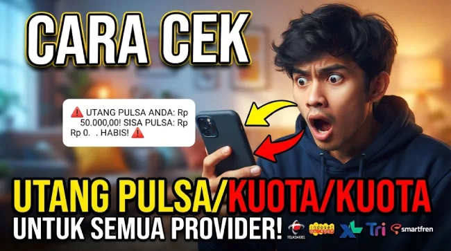 Cara Cek Utang Pulsa/Kuota untuk Semua Provider, Jangan Sampai Baru Isi Langsung Kepotong