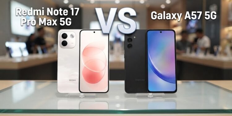 Redmi Note 17 Pro Max 5G vs Galaxy A57 5G, Mana yang Lebih Unggul?