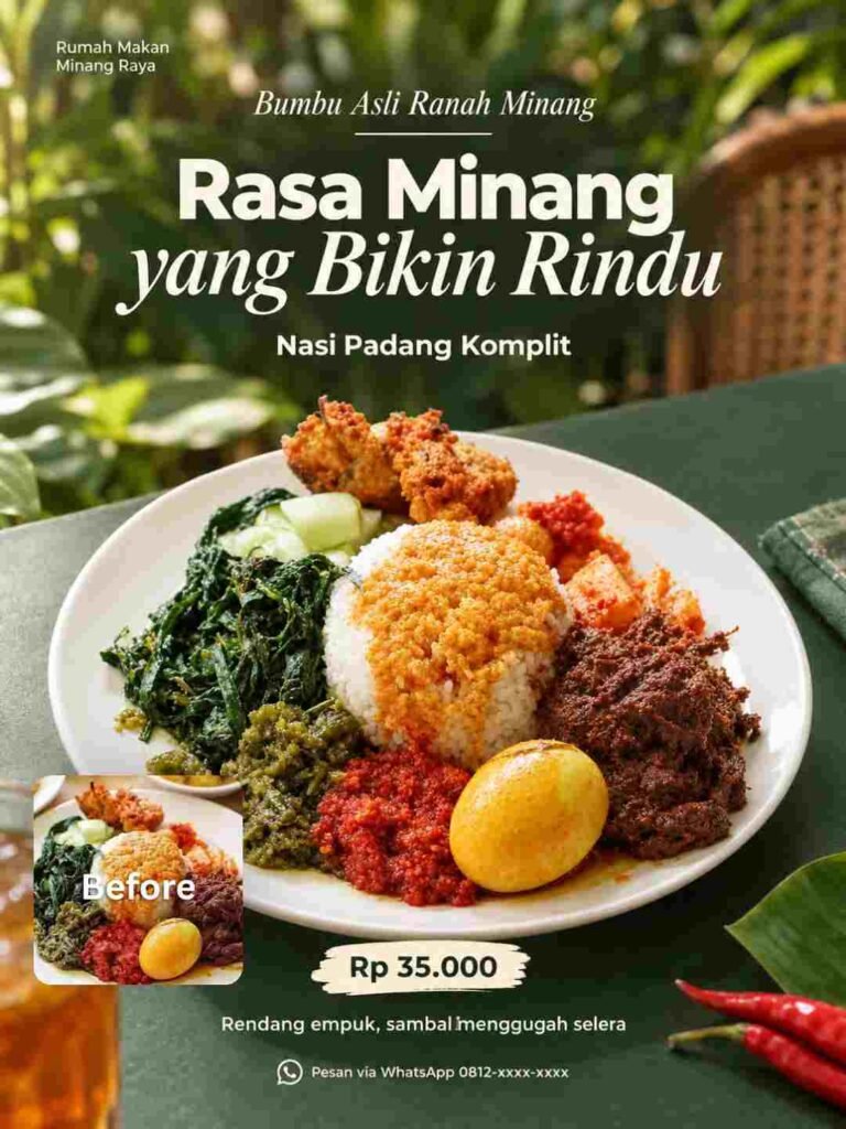Nasi Padang Komplit