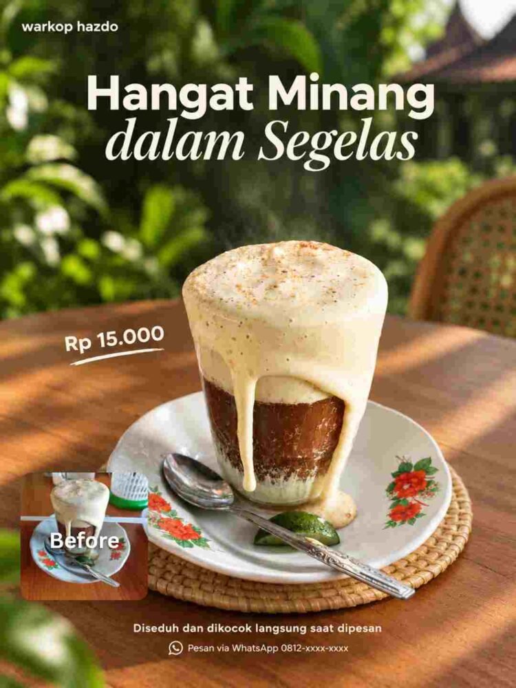 Minuman Teh Telur Padang